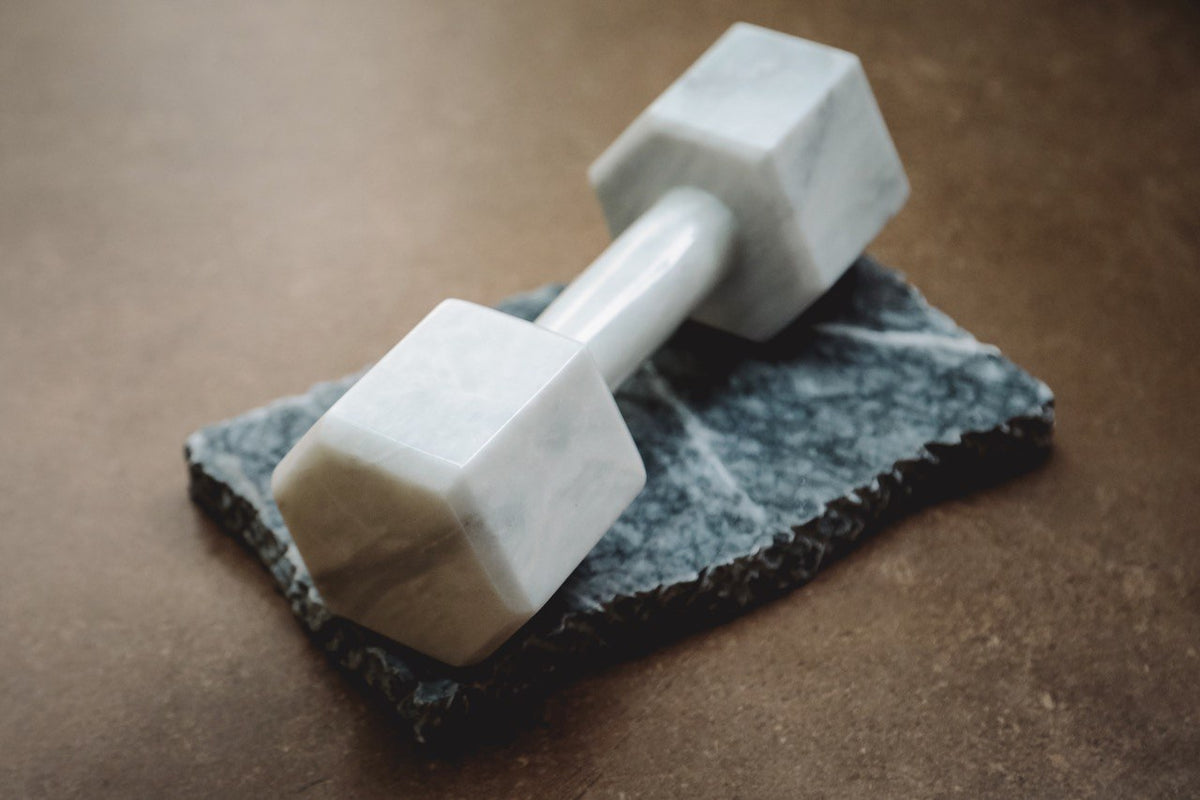 Marble dumbbell discount